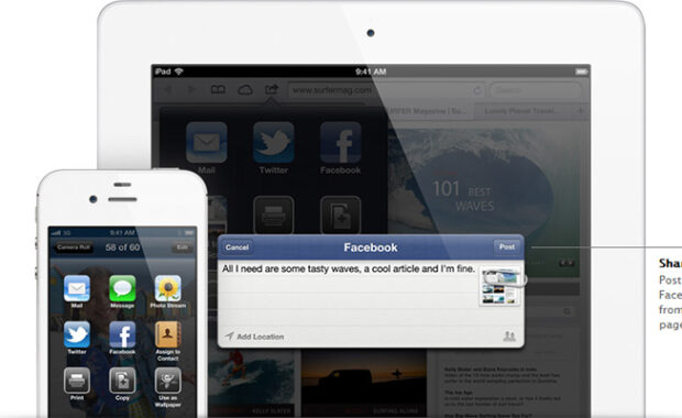 Apple's Siri and Facebook Share Links