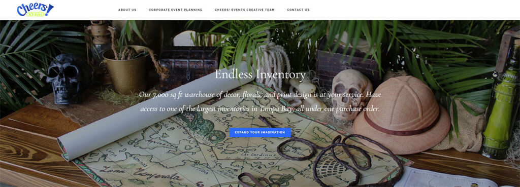 Cheers! Events Website Redesign Case Study