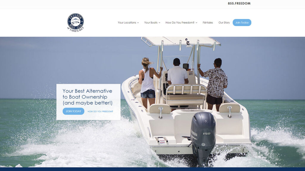 Digital Marketing: Freedom Boat Club of Tampa Bay