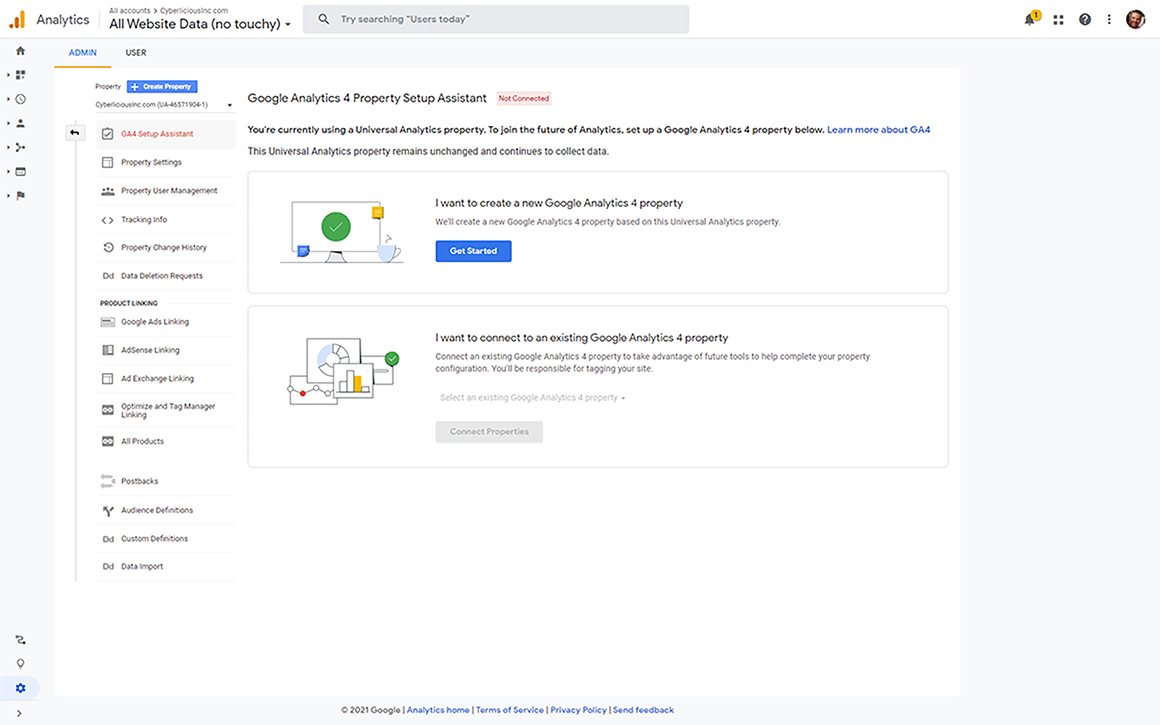 Google Analytics 4 Property Setup Assistant