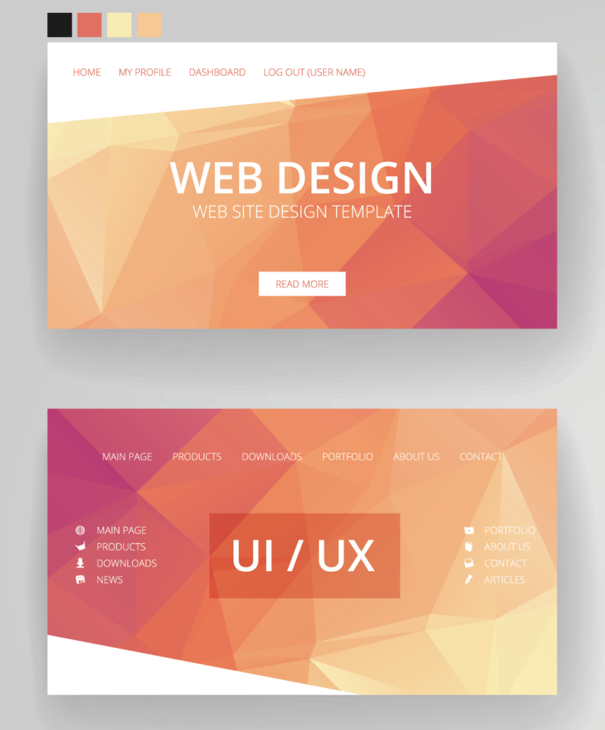 Website Design Services - UI/UX Web Design Mock Ups