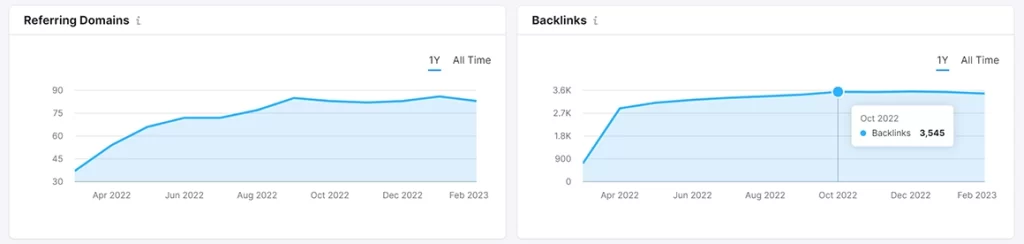 Referring Domains & Backlinks Report