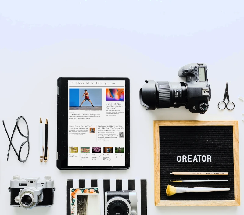 Content Creation: Photography, Blog, Creative Tools