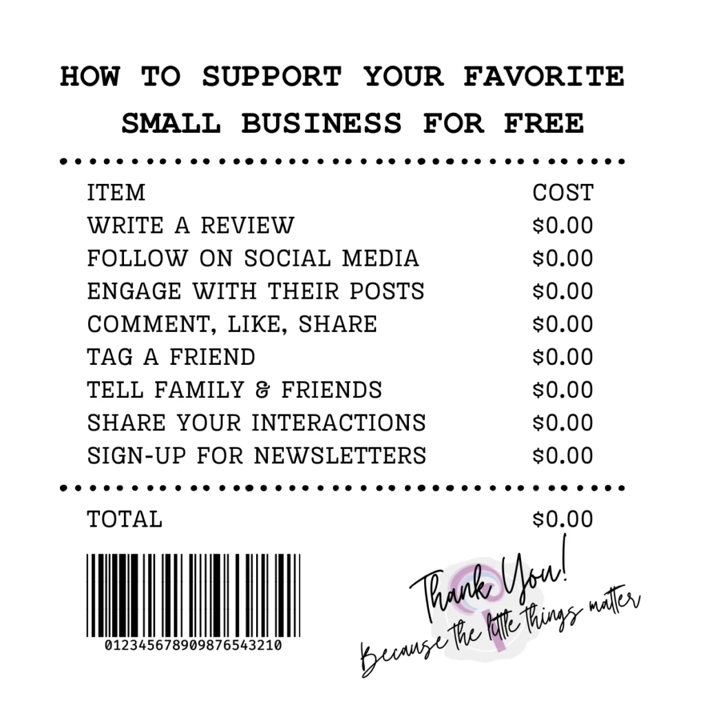 How to Support Small Business for Free
