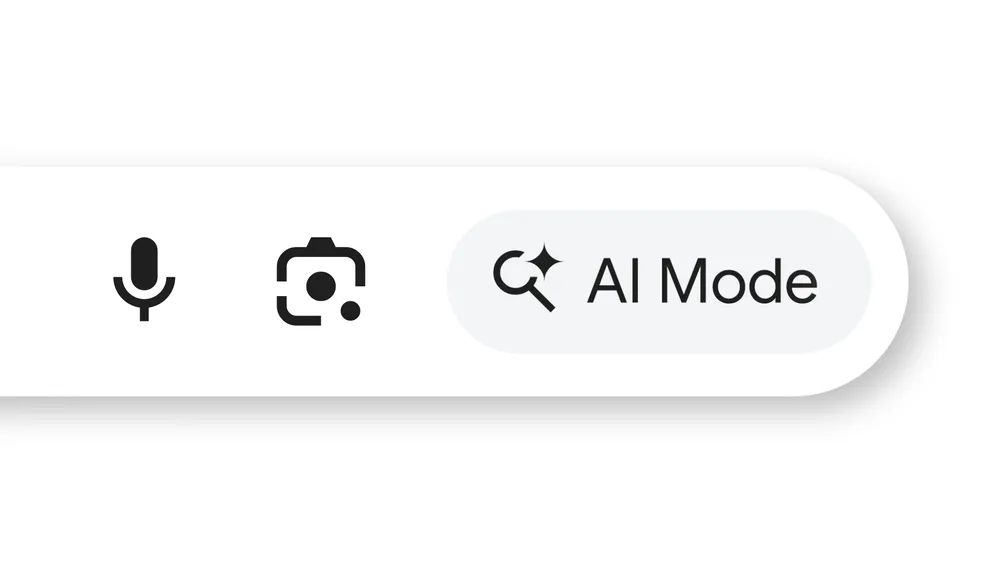 Google AI Mode: Search Bar with Button