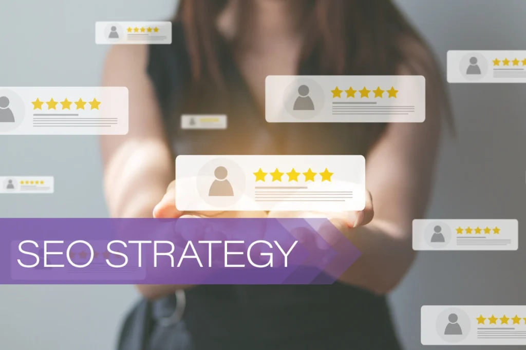 How to Manage Google Reviews: Woman "holding" reviews